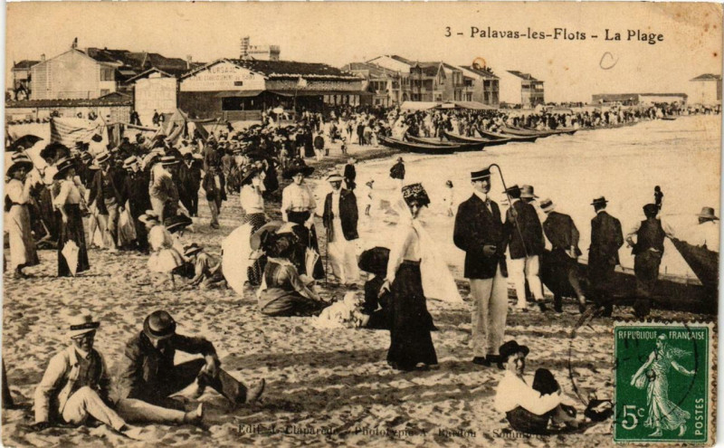 Carte postale ancienne Palavas-les-Flots La Plage à Palavas-les-Flots