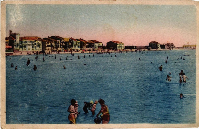 Carte postale ancienne Palavas-les-Flots La Plage Rive gauche à Palavas-les-Flots