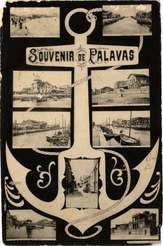 Carte postale ancienne Souvenir de Palavas