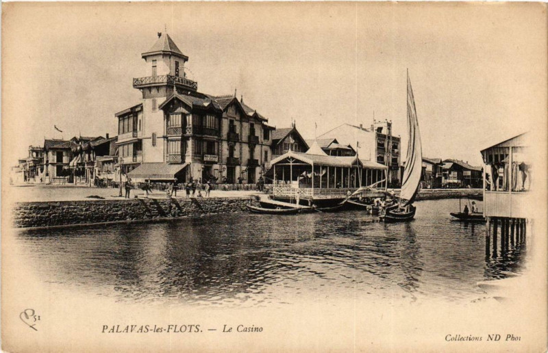 Carte postale ancienne Palavas-les-Flots Le Casino à Palavas-les-Flots