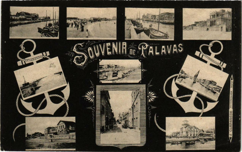 Carte postale ancienne Palavas-les-Flots Souvenir à Palavas-les-Flots