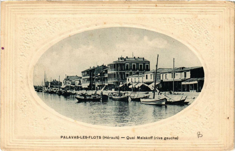 Carte postale ancienne Palavas-les-Flots Quai Malakoff à Palavas-les-Flots