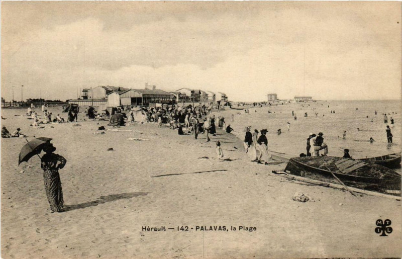 Carte postale ancienne Palavas-les-Flots La Plage à Palavas-les-Flots