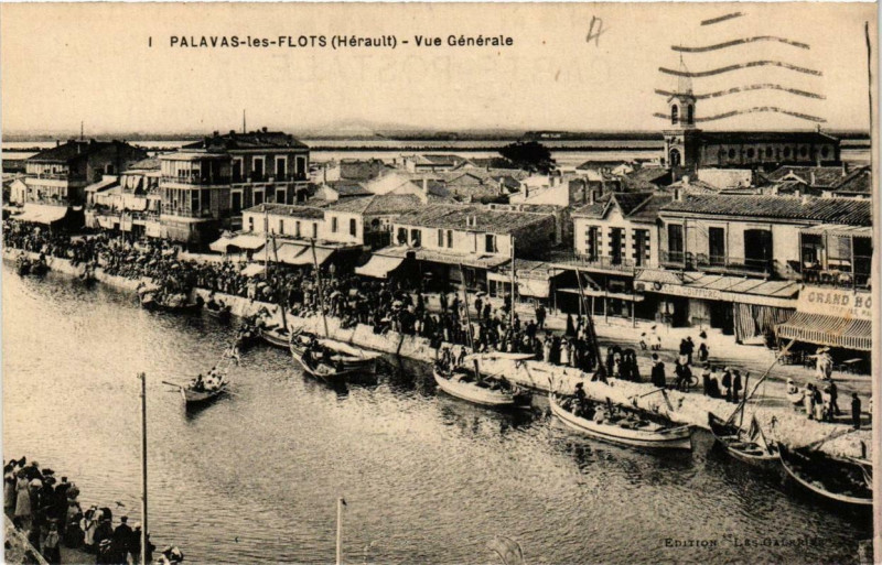 Carte postale ancienne Palavas-les-Flots Vue générale à Palavas-les-Flots