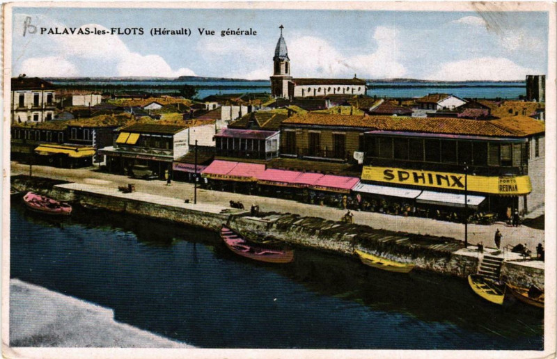 Carte postale ancienne Palavas-les-Flots Vue générale à Palavas-les-Flots