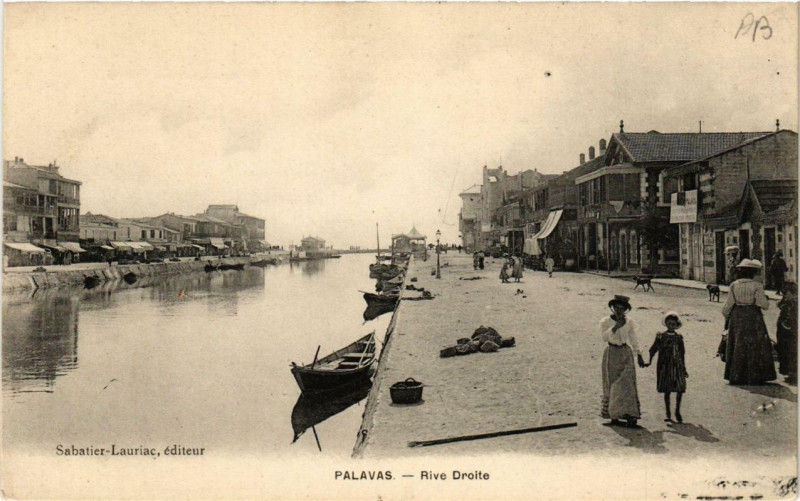 Carte postale ancienne Palavas Rive Droite