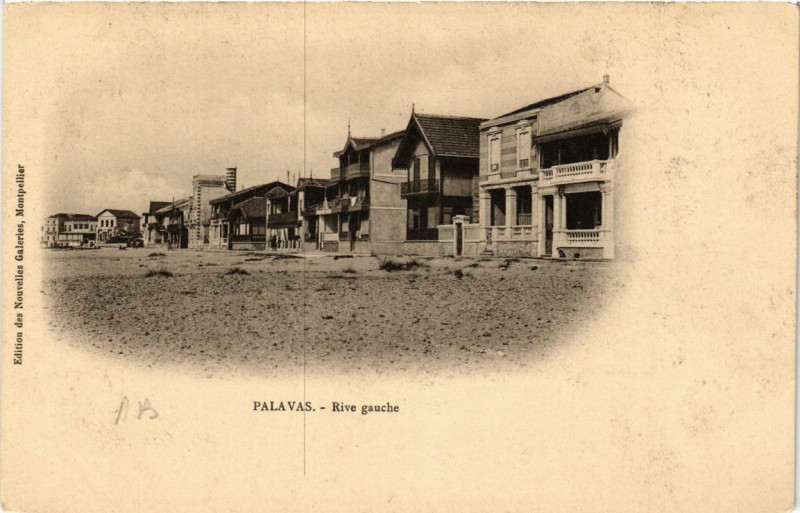 Carte postale ancienne Palavas-les-Flots Rive gauche à Palavas-les-Flots