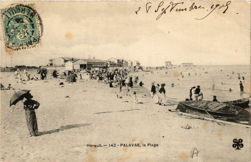 Carte postale ancienne Palavas La Plage