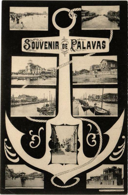 Carte postale ancienne Palavas-les-Flots Souvenir à Palavas-les-Flots