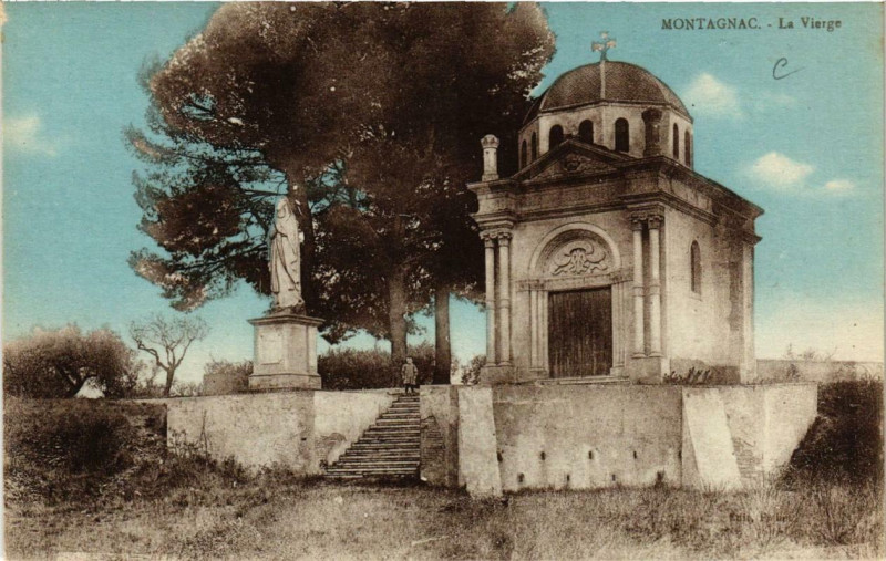 Carte postale ancienne Montagnac La Vierge à Montagnac