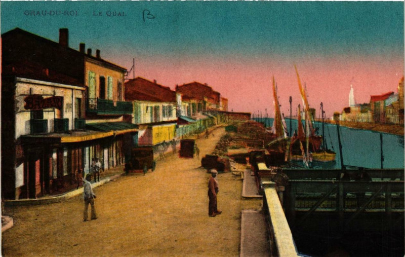 Carte postale ancienne Grau du Rol Le Quai