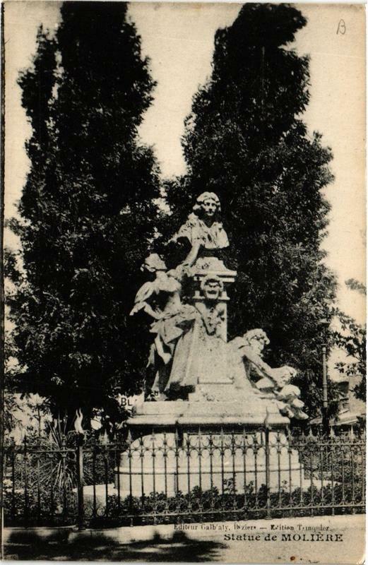 Carte postale ancienne Statue de Moliere