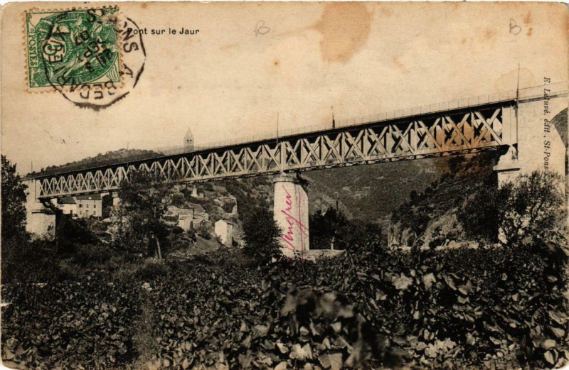 Carte postale ancienne Pont sur le Jaur