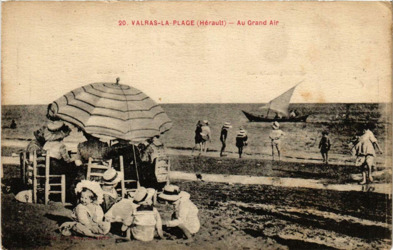 Carte postale ancienne Valras-la-Plage au Grand Air