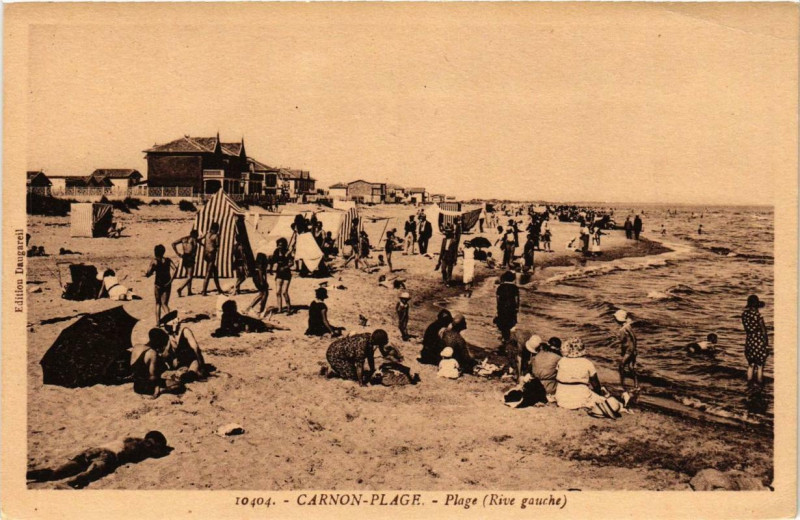 Carte postale ancienne Carnon-Plage Plage