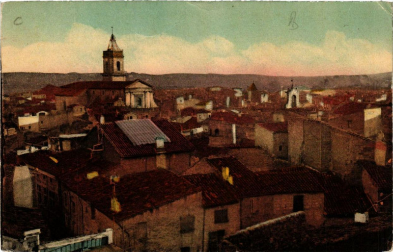 Carte postale ancienne Pezenas Vue générale à Pézenas