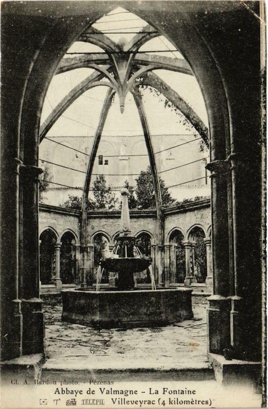 Carte postale ancienne Abbaye de Valmagne La Fontaine