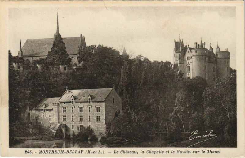 Carte postale ancienne Montreuil-Bellay à Montreuil-Bellay