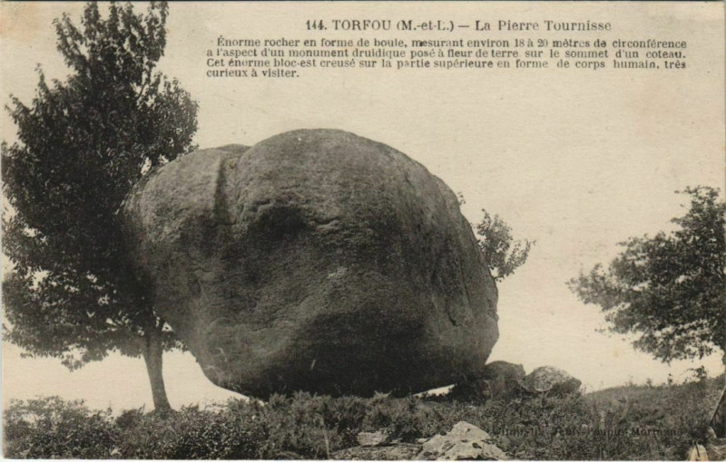 Carte postale ancienne Torfou La Pierre Tournisse
