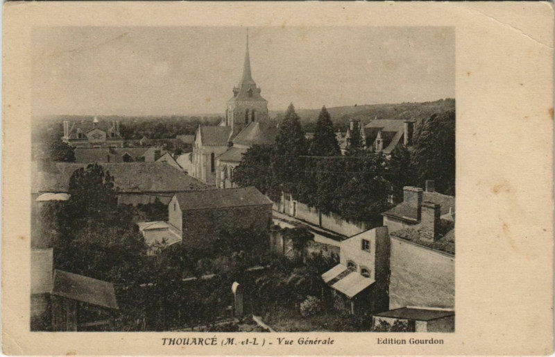 Carte postale ancienne Thouarce Vue Generale