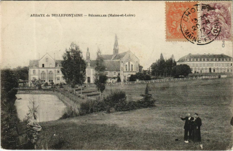 Carte postale ancienne Abbaye de Bellefontaine Begrolles