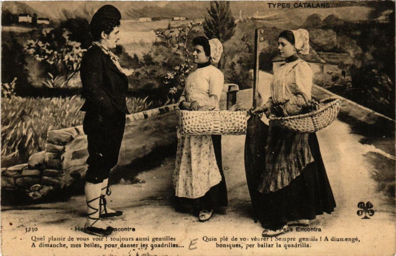 Carte postale ancienne Types Catalans