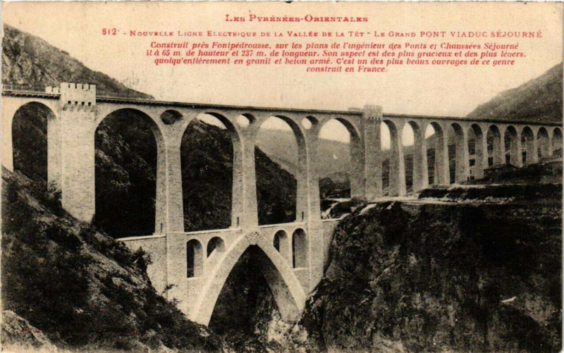 Carte postale ancienne Nouvelle Ligne Elect.de la Vallée de la tét