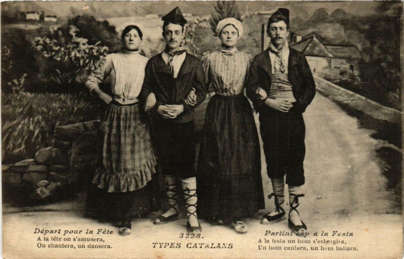 Carte postale ancienne Types Catalans