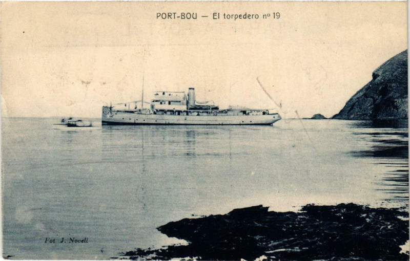 Carte postale ancienne Port-Bou El torpedero