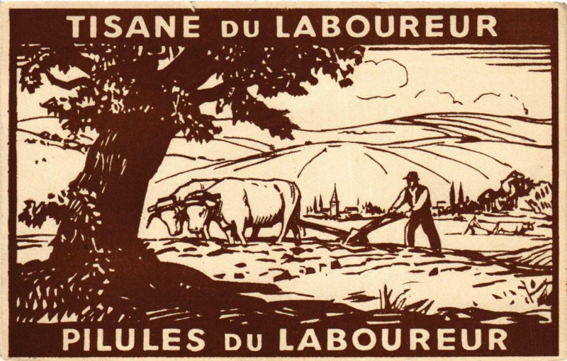 Carte postale ancienne Tisane du Laboureur à Ur
