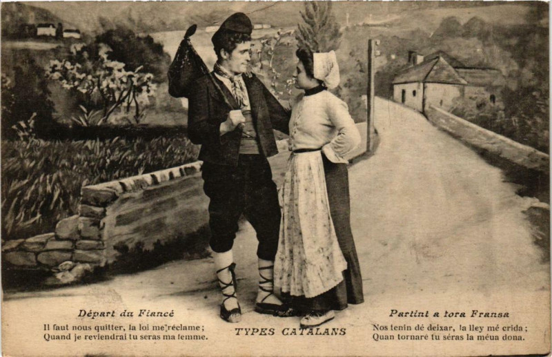 Carte postale ancienne Types Catalans