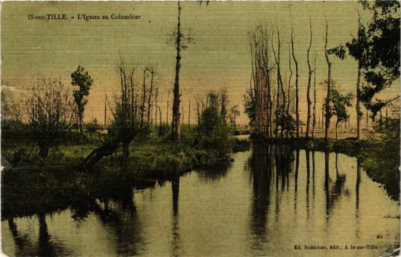 Carte postale ancienne Is sur Tille L'Ignon au Colombier à Ur