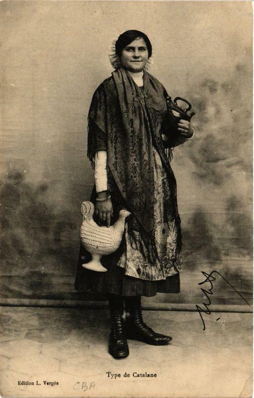 Carte postale ancienne Type de Catalane