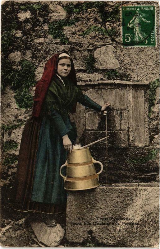 Carte postale ancienne Types Pyrenéens à Py