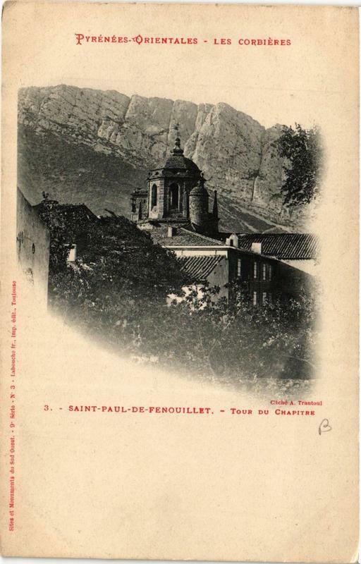 Carte postale ancienne Saint-Paul-de-Fenouillet Tour du Chapitre à Saint-Paul-de-Fenouillet