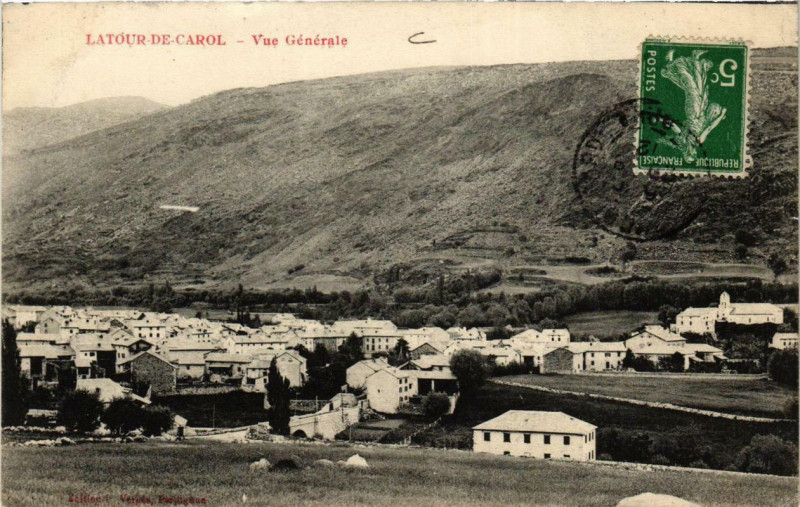Carte postale ancienne La Tour-de-Carol Vue générale à Ur