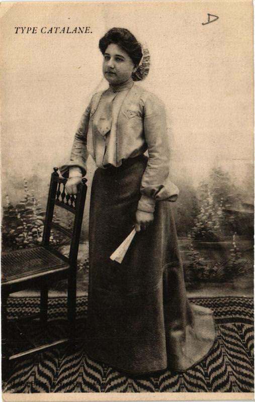 Carte postale ancienne Type Catalane