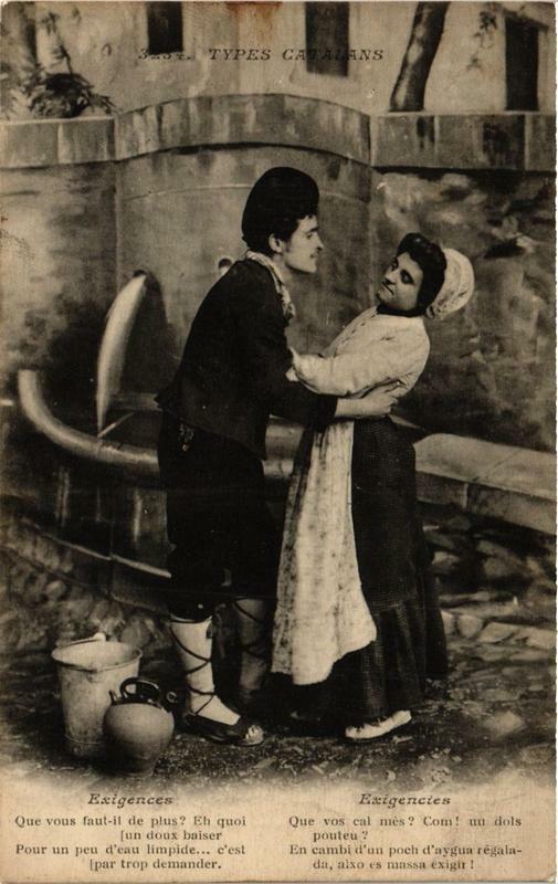 Carte postale ancienne Types Catalans