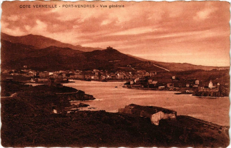 Carte postale ancienne Port-Vendres Vue générale à Port-Vendres