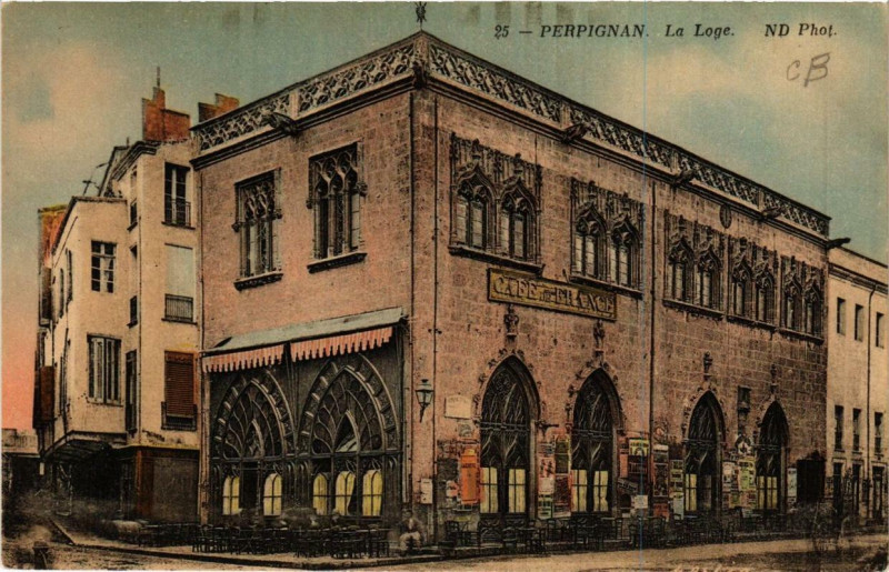 Carte postale ancienne Perpignan La Loge à Perpignan