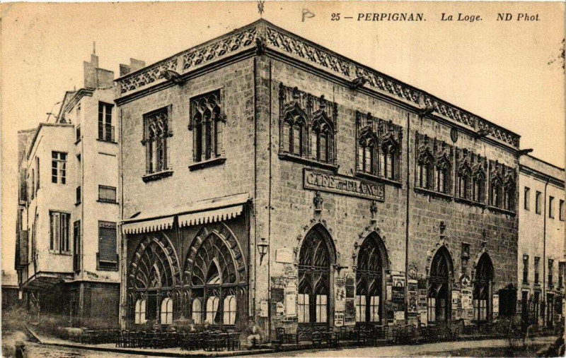 Carte postale ancienne Perpignan La Loge à Perpignan