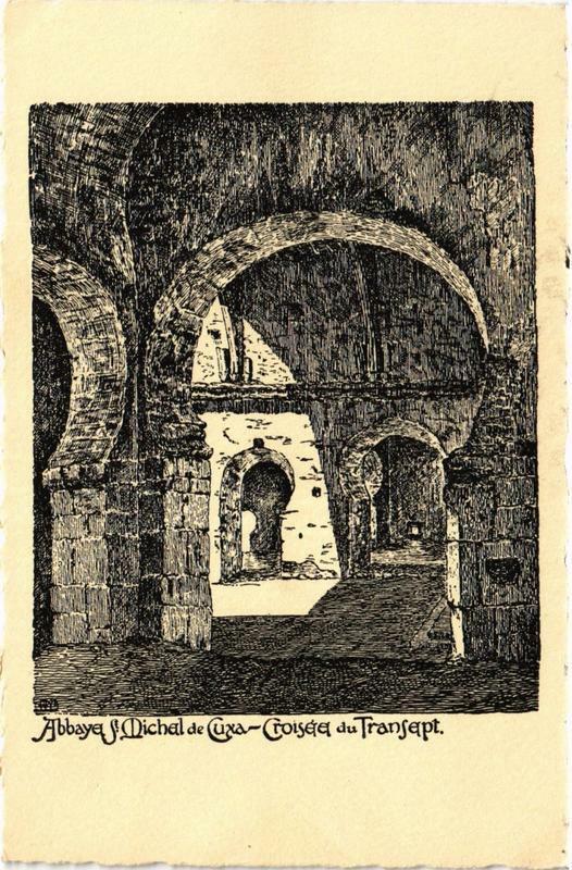 Carte postale ancienne Abbaye de Saint-Michel-de-Cuxa