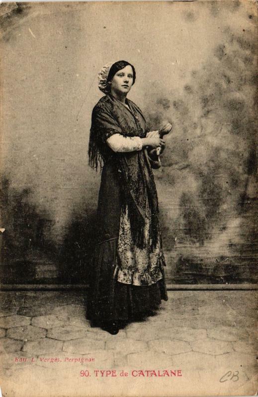 Carte postale ancienne Type de Catalane