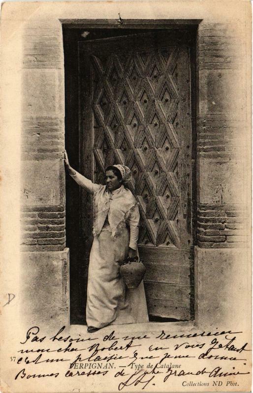Carte postale ancienne Perpignan Type de Catalan à Perpignan