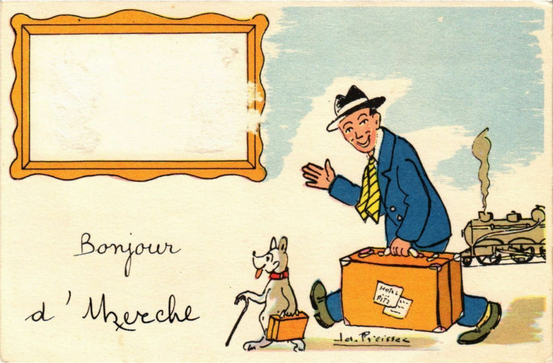 Carte postale ancienne Uzerche - Bonjour d'Uzerche à Uzerche