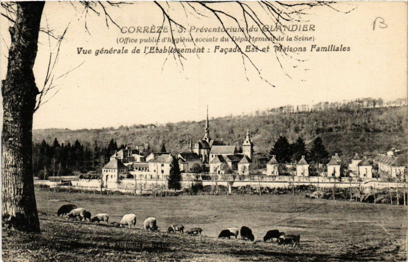 Carte postale ancienne Preventorium du Glandier - Vue générale de l'Etabl.