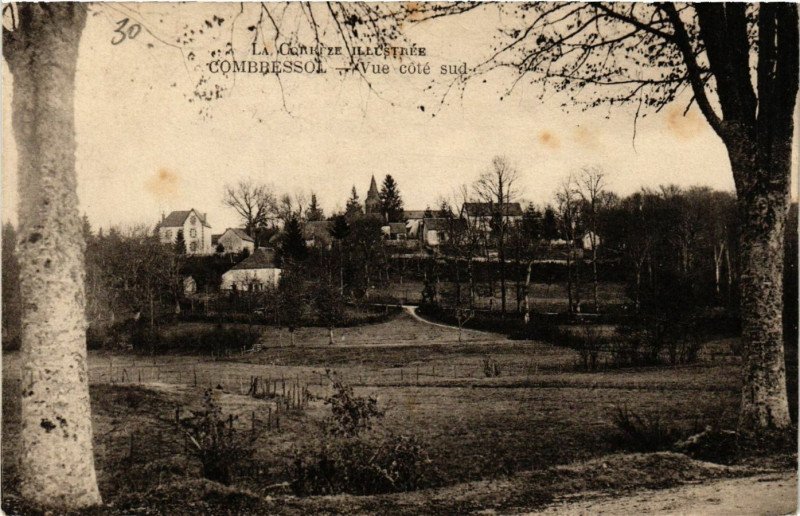 Carte postale ancienne Combressol - Vue Cote Sud à Combressol
