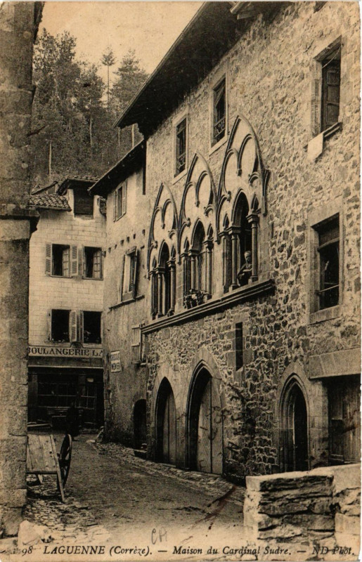 Carte postale ancienne Laguenne - Maison du Cardinal Sudre