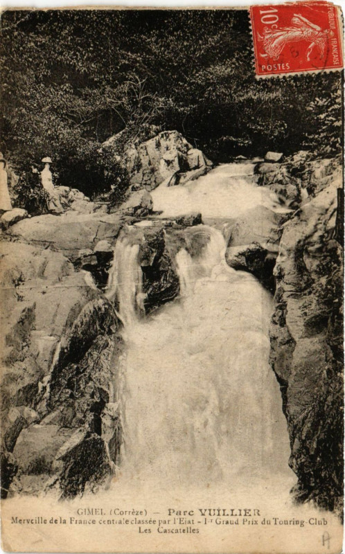 Carte postale ancienne Gimel - Parc Vuillier