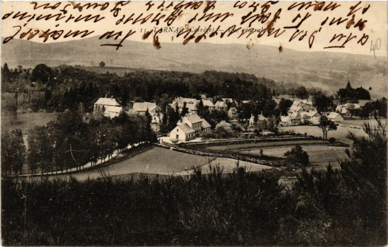 Carte postale ancienne Tarnac - Vue générale à Tarnac